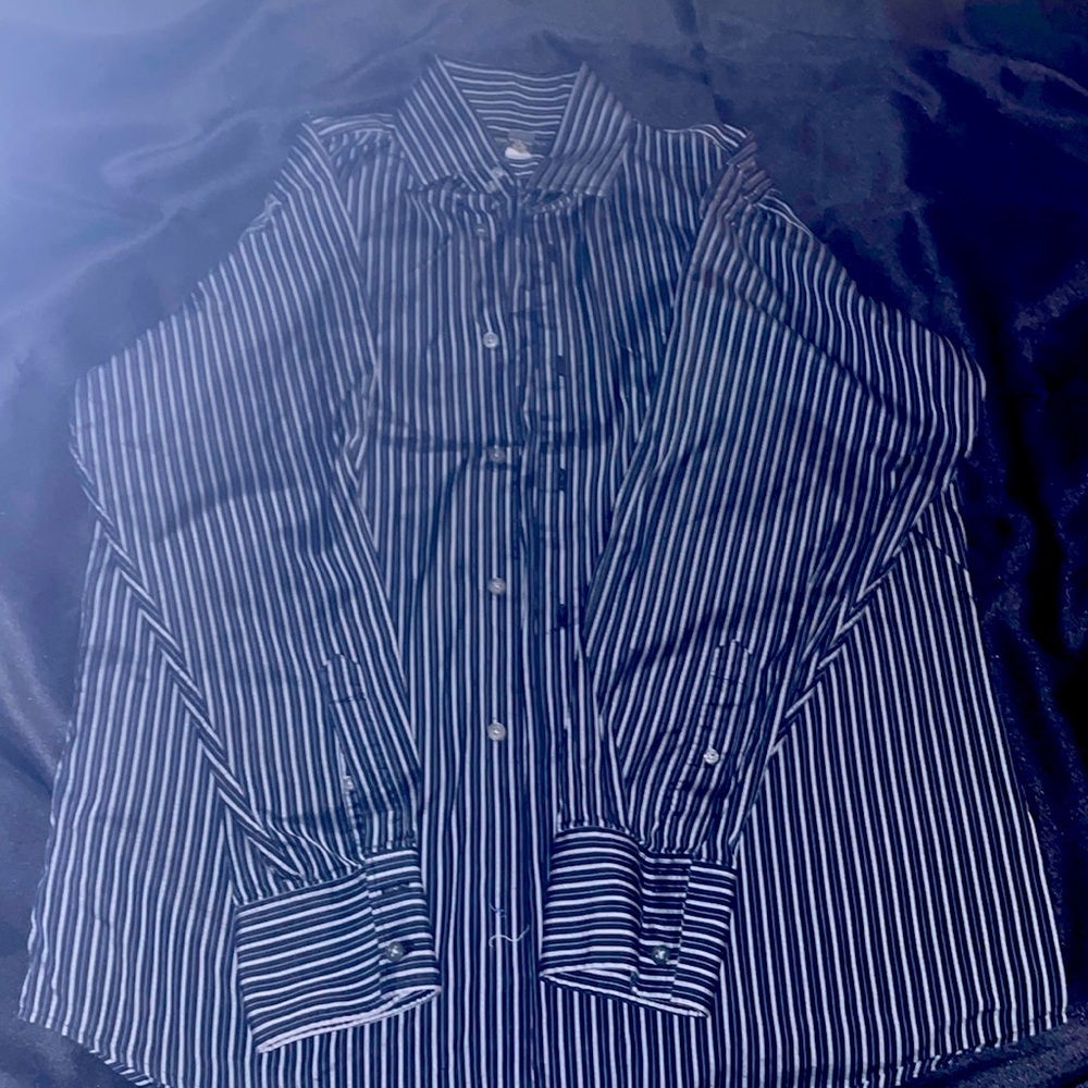 Black striped banana republic